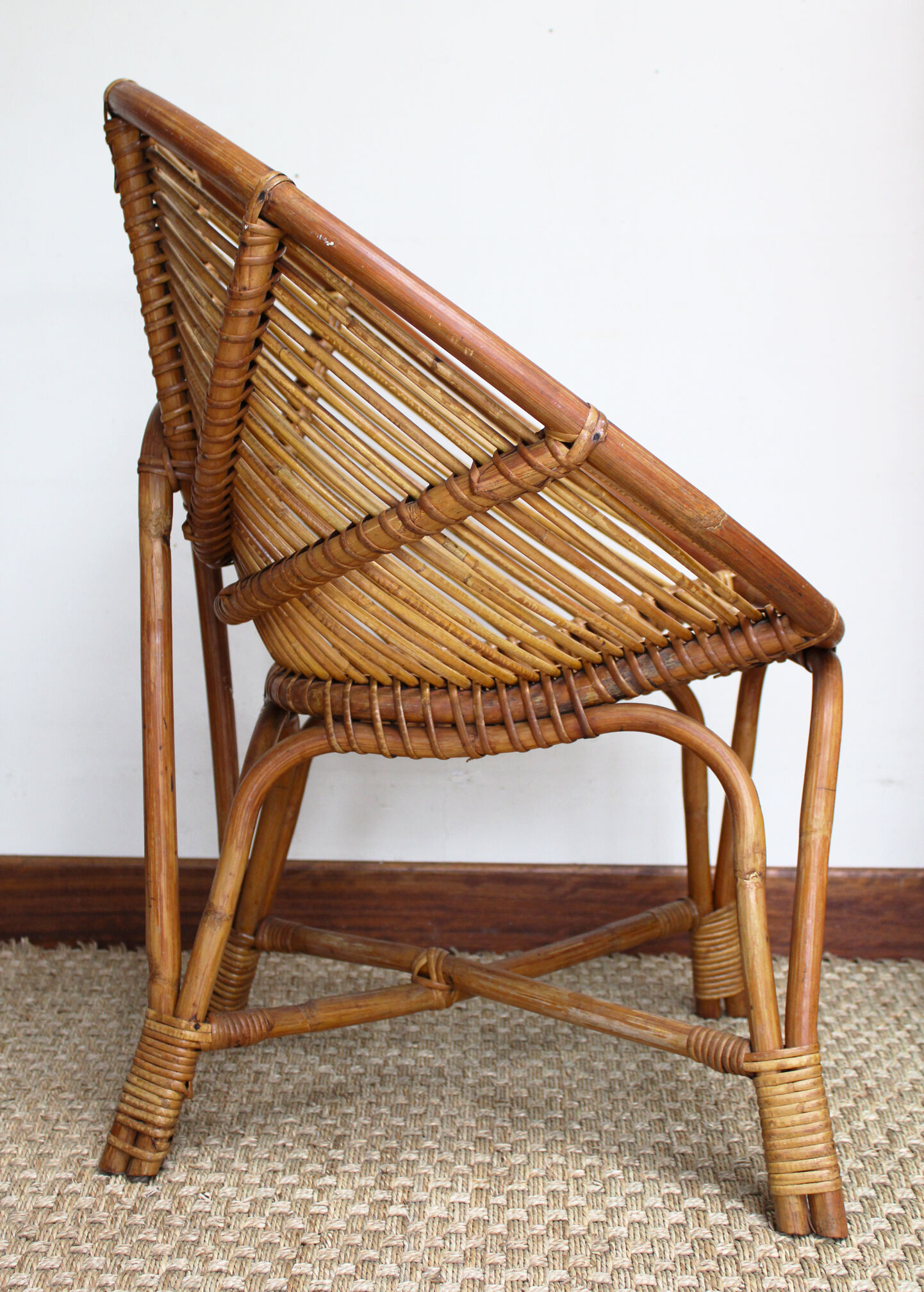 Rattan armchair