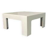 Table basse blanche Space Age des années 1970