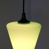 Lampe suspendue en verre vert