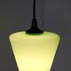 Lampe suspendue en verre vert