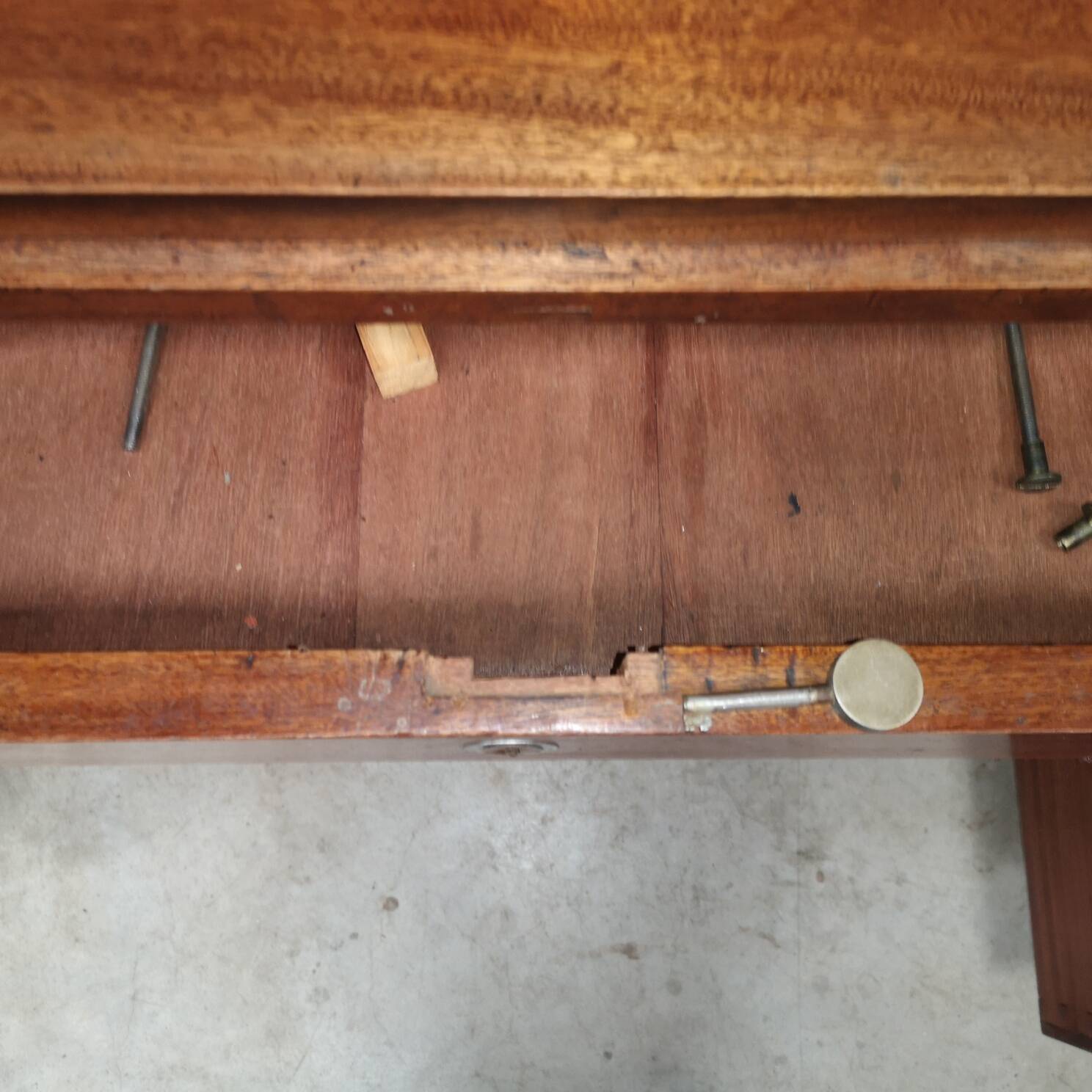 Modernist mahogany desk from cuba dominique art deco 1940