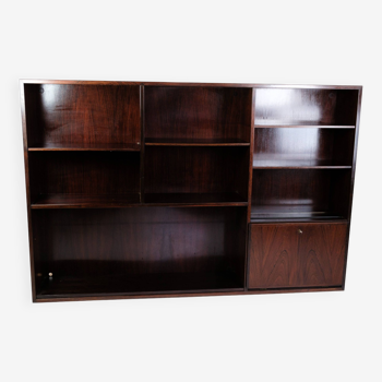 Bookcase Made In Rosewood Model 35 By Omann Jun. Møbelfabrik From 1960s