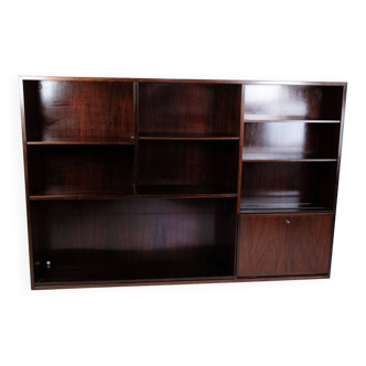 Bookcase Made In Rosewood Model 35 By Omann Jun. Møbelfabrik From 1960s