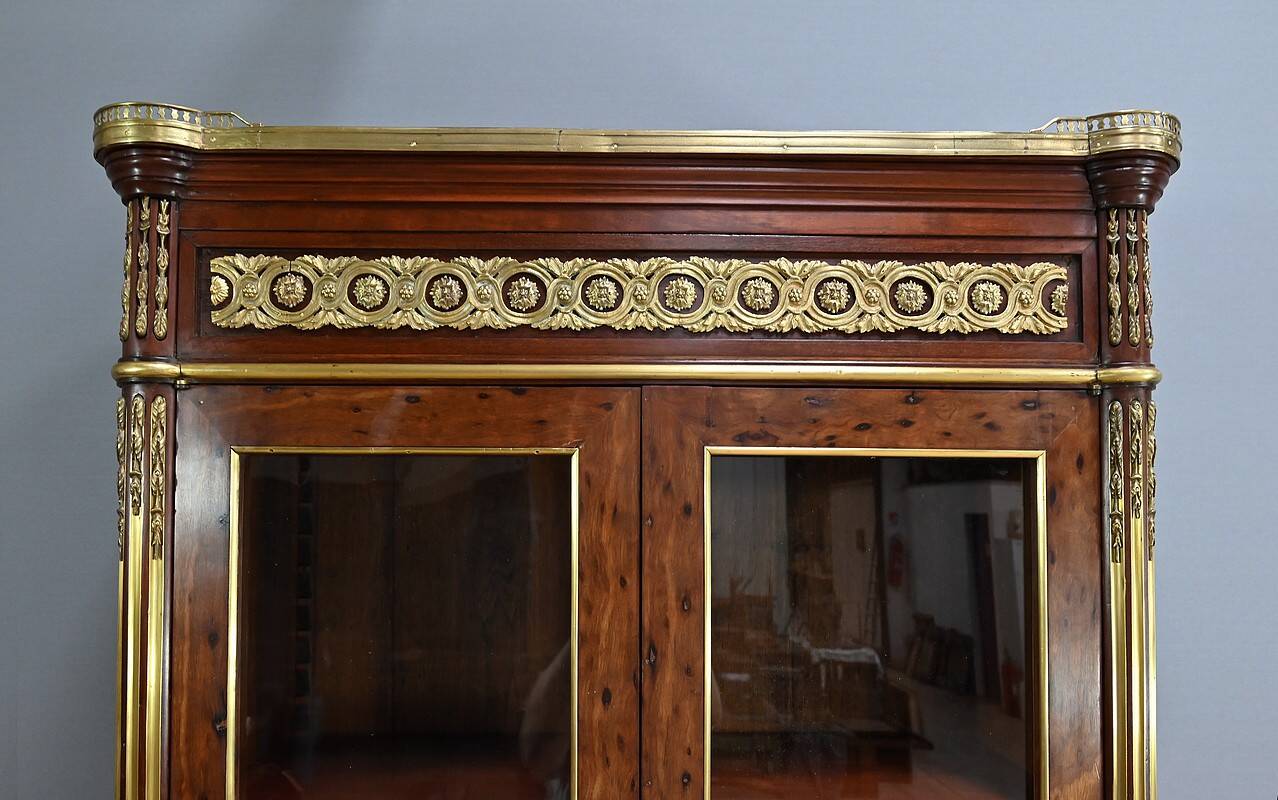 Mahogany Library Scriban, Louis XVI style – Mid-19th century