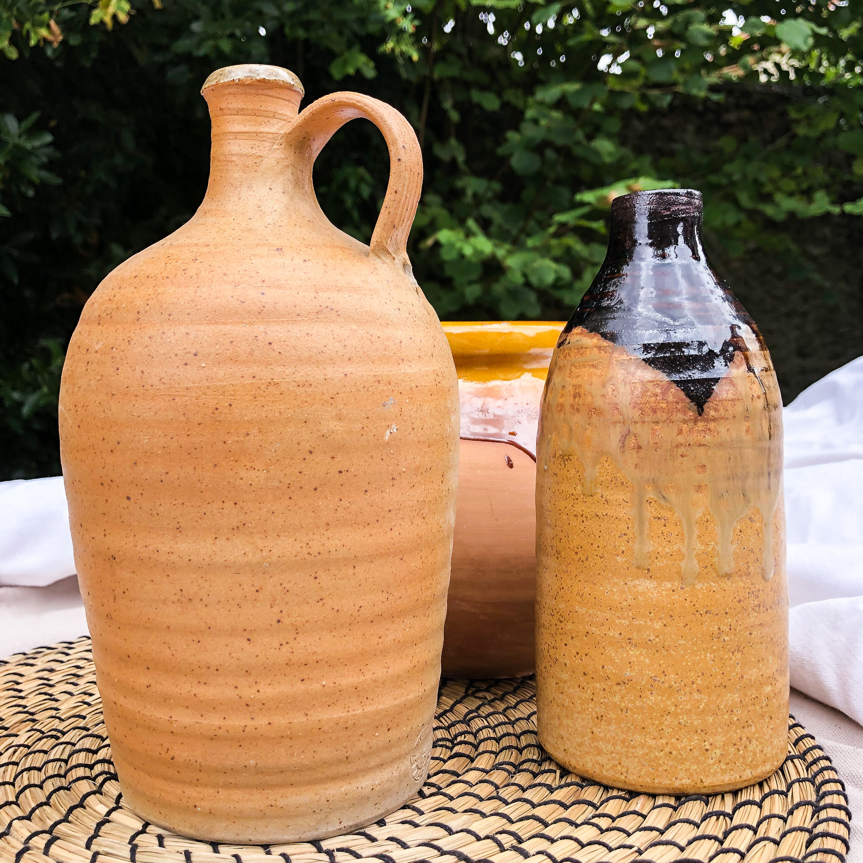 Vase en céramique bi-ton