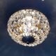 Ceiling lamp basket with faceted tassels