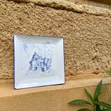 Deep porcelain plate