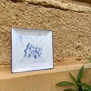 Deep porcelain plate