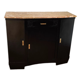 Black art deco cabinet
