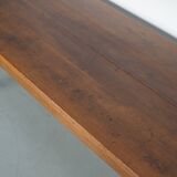 Antique Cherry Early 20th Century French Rustic Farmhouse Dining Table