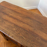 Grand coffre ancien en chêne massif – XIXe – belle patine d’origine