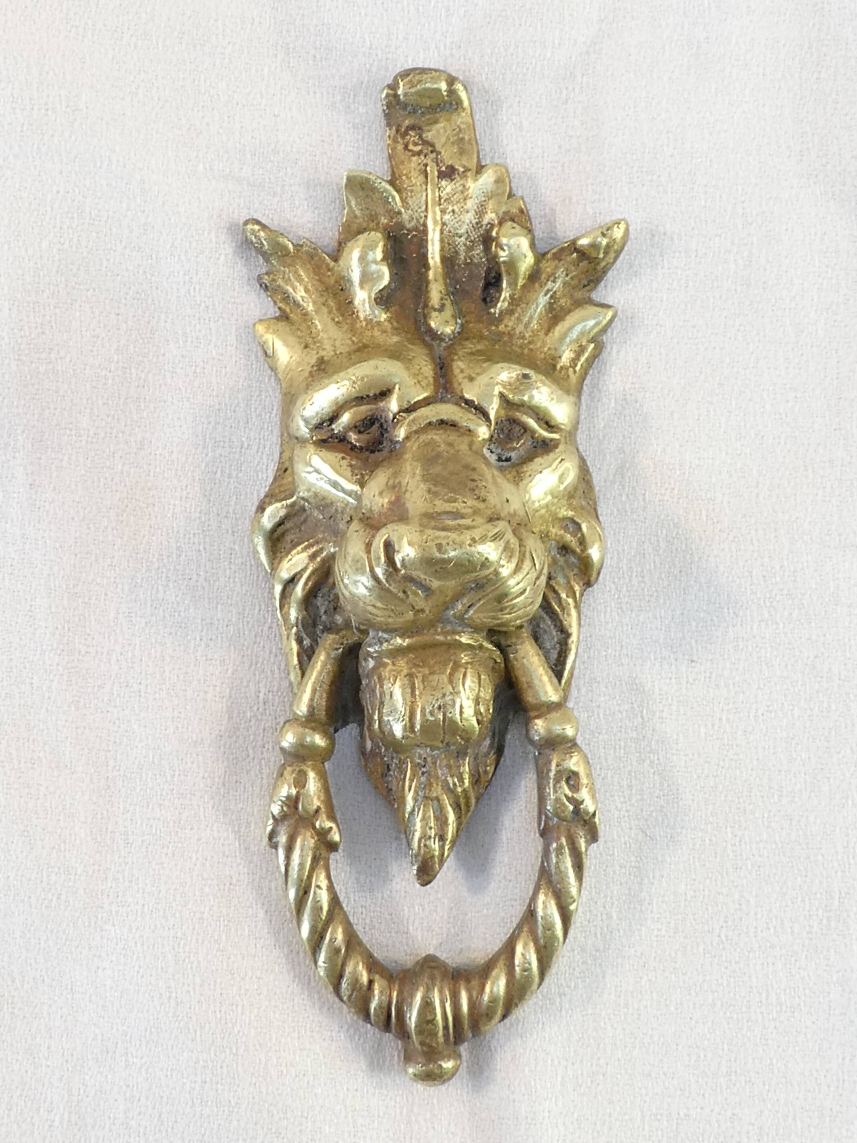 Bronze door knocker Lion's Head