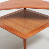 Minerva corner table by  Peter Hvidt & Orla Mølgaard-Nielsen for France & Søn, Denmark 1950’s