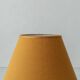 Antique Art Deco Gouda Pottery Table Lamp, c. 1910-35, New Ochre Linen Shade