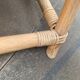 Mid-century safari lounge chair in bamboo and Danish leather, 1960s.