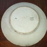Assiette ancienne H.B.C Choisy le Roi Modèle grenoble