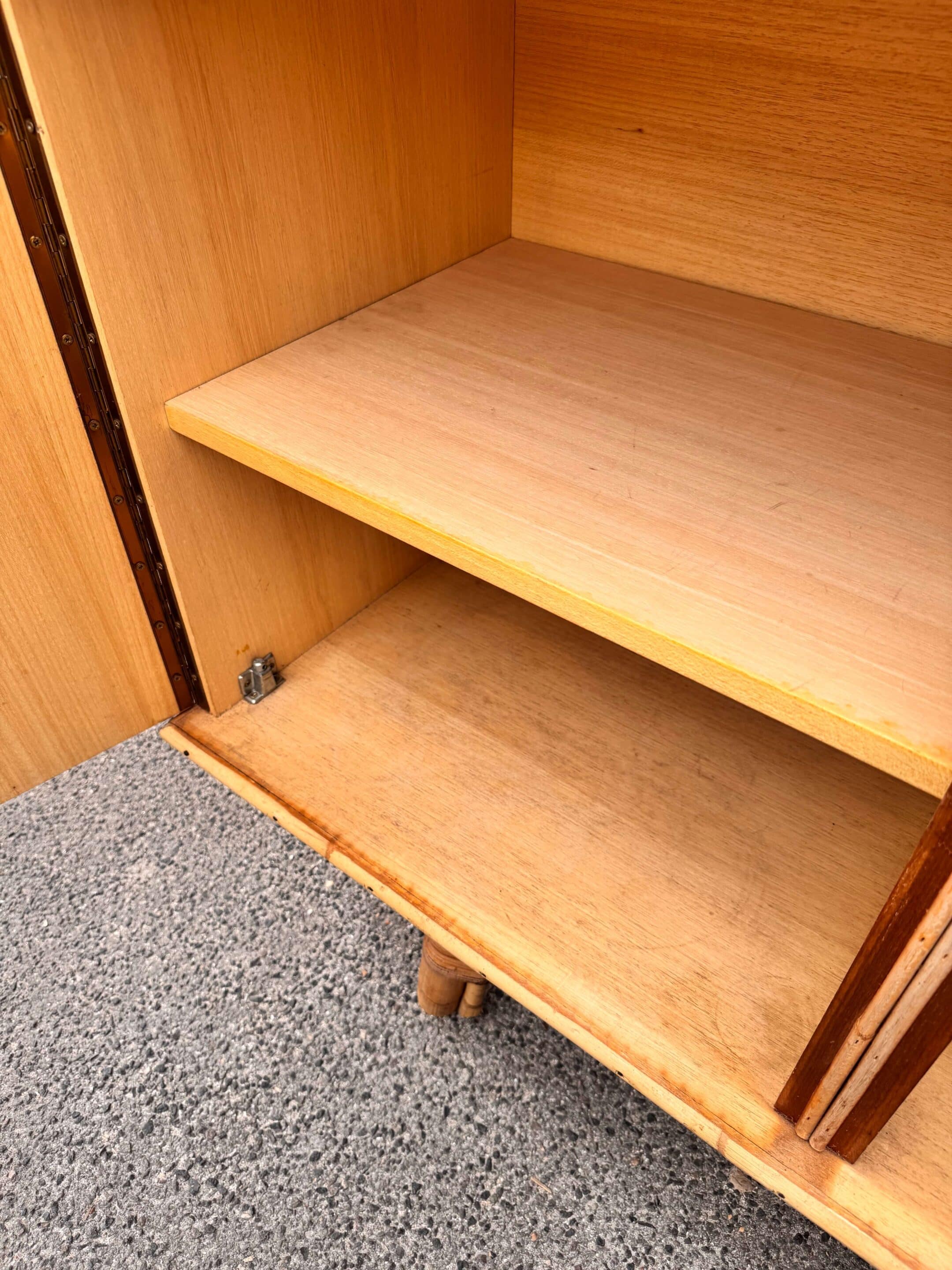 Bamboo and rattan buffet Audoux Minet