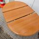 Vintage Round Extendable Dining Table - Wood - Extendable Table - Dining Table