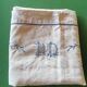 Pair of antique linen pillowcases with monogram