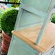 Parisian buffet patine celadon green and bluish grey