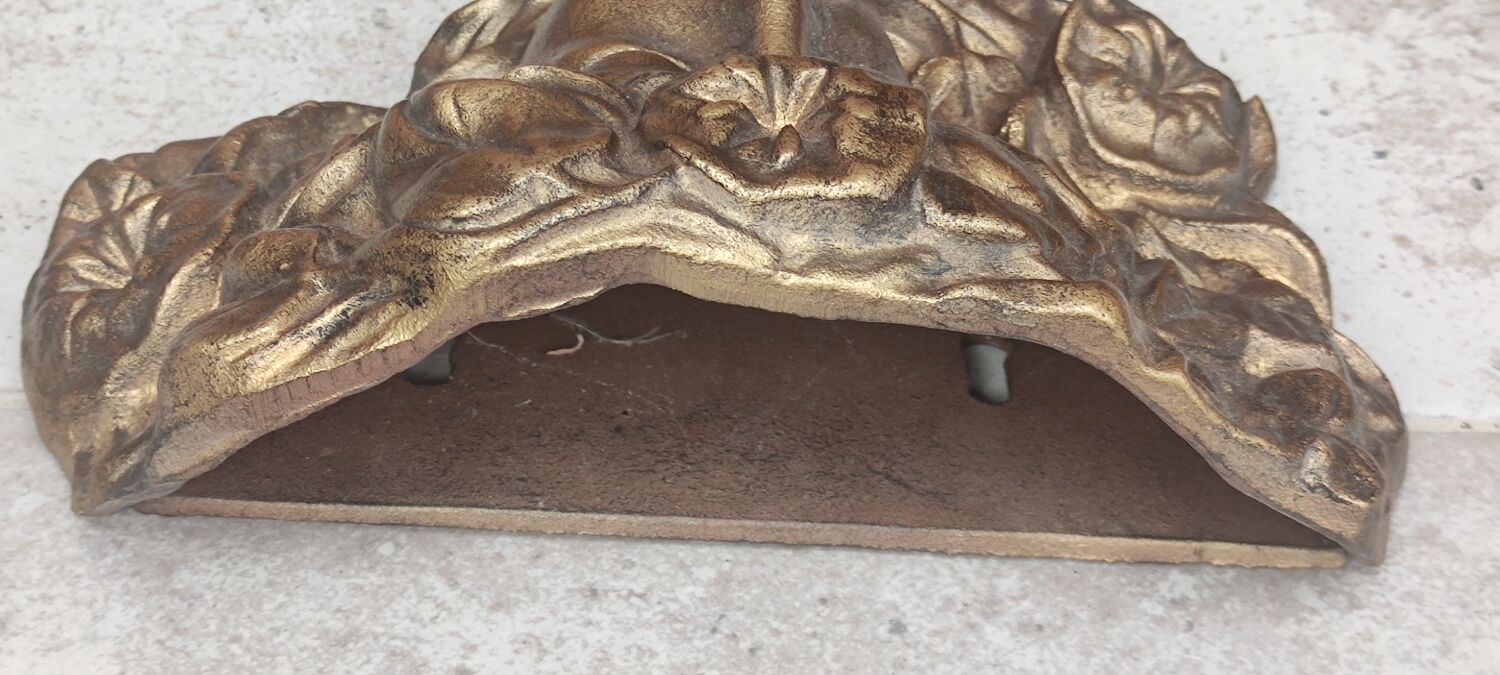 Old large bronze wall ornament Art Nouveau style