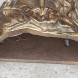 Ancien grand ornement mural en bronze style Art nouveau