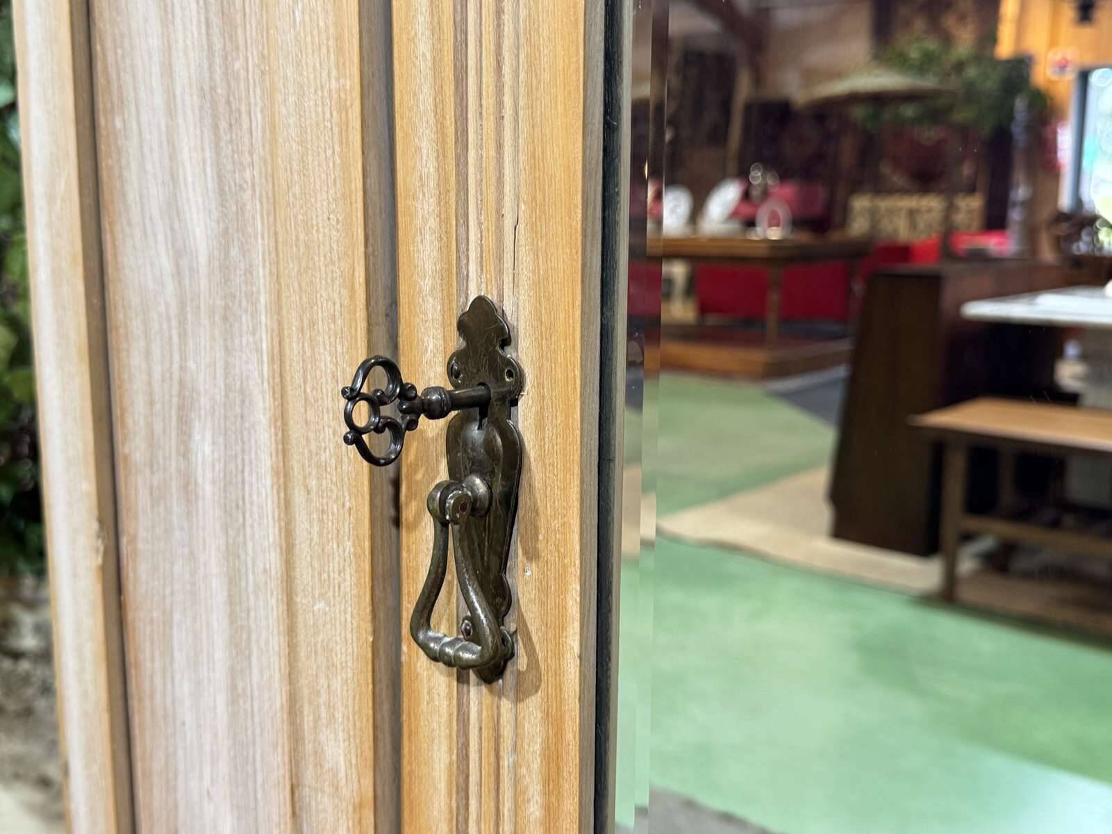 1950s English maple wardrobe