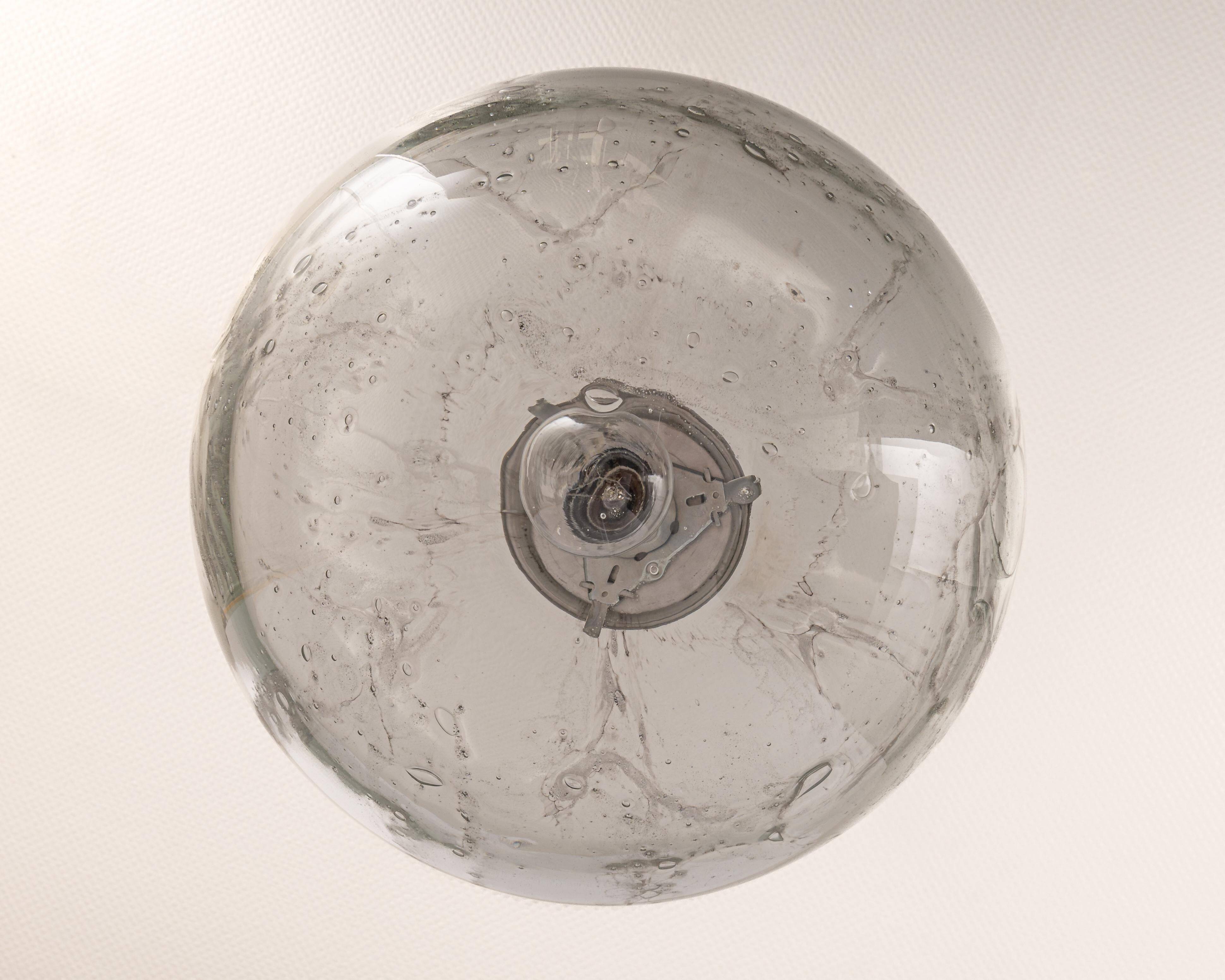 Large Murano ball pendant light by Doria, Germany, 1970s.