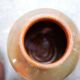 Vintage glazed terracotta pot