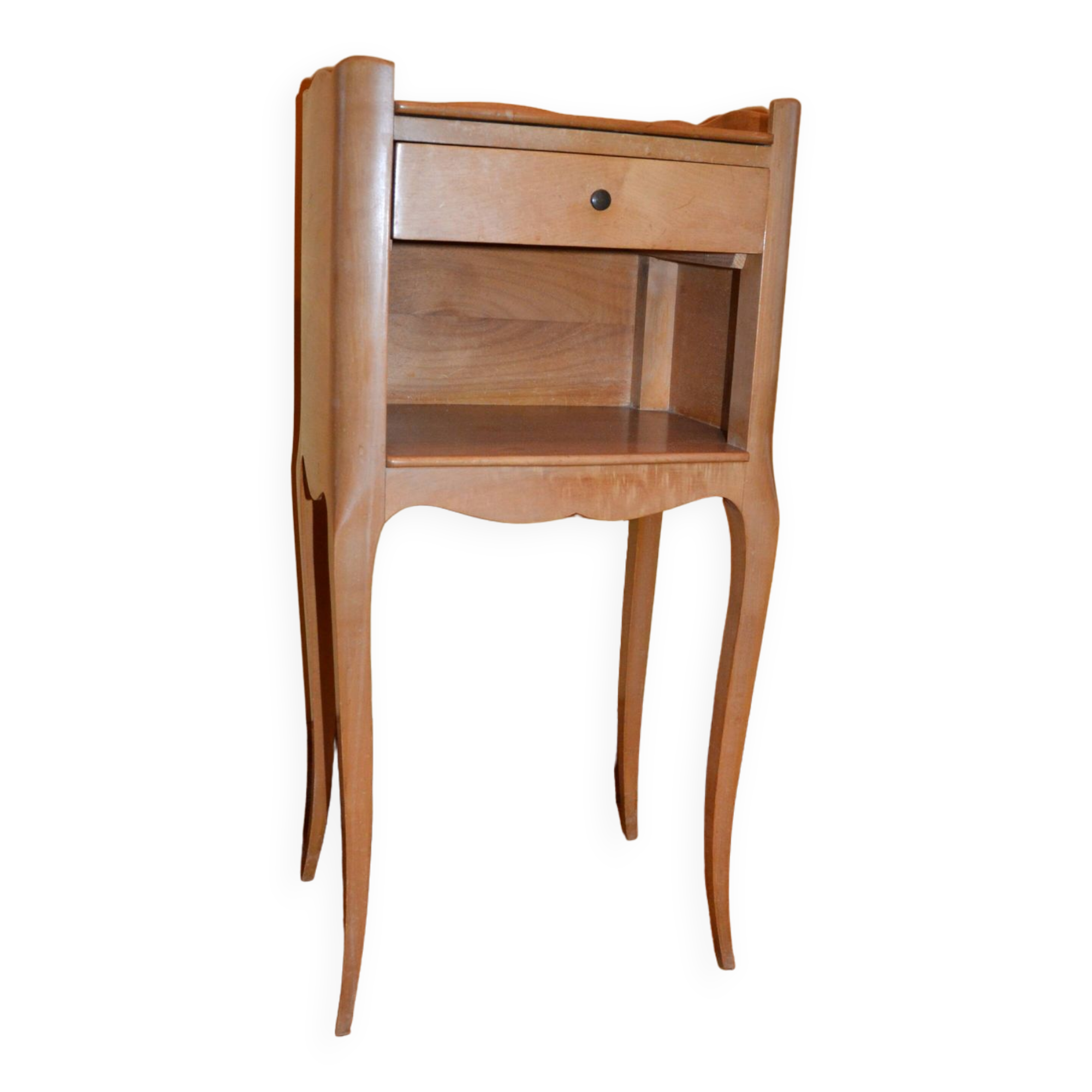 Louis VX style bedside table in light wood