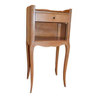 Louis VX style bedside table in light wood
