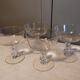 Set of 4 Baccarat crystal champagne glasses XXth