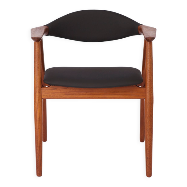 Fauteuil Erik Kirkegaard, Danemark des années 1960, Vintage, Teck, pour fabricant Glostrup