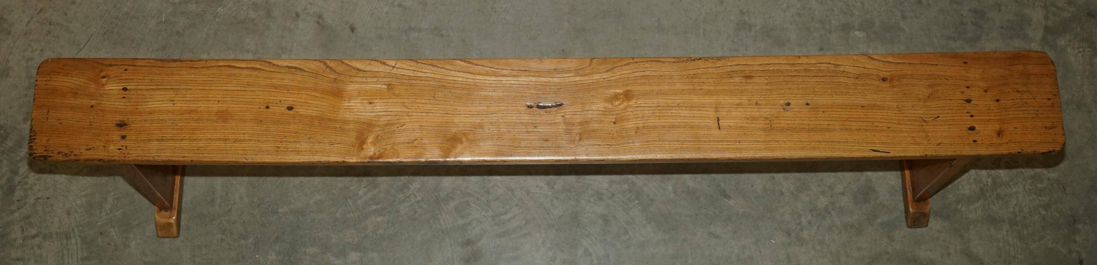 Paire de bancs victorienne en chêne