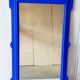 Mirror with blue molding