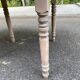 Round extendable dining table with flaps, stripped in raw oak, with 3 extensions.