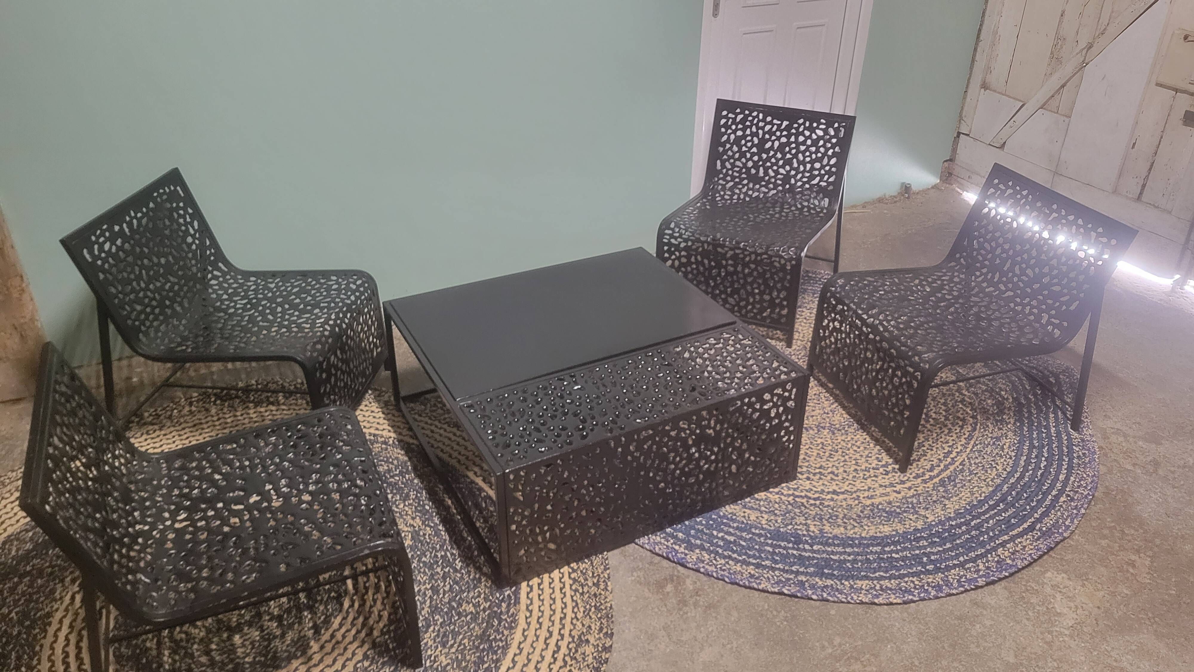 Wrought iron living room