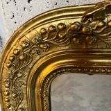 Old mirror Louis Philippe. Beveled mercury ice
