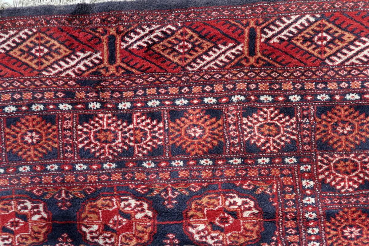 Tapis Boukhara ouzbek vintage fait main, 153 cm x 254 cm, années 1960 - 1C1151