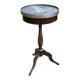 Mahogany gueridon with marble top from the 1950s.