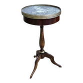 Mahogany gueridon with marble top from the 1950s.
