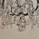 brass cage chandelier with crystal tassels