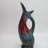Longwy Tourmaline Vase with Handle