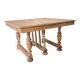 Henri II mid-table in solid walnut – Custom finish