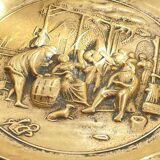 Large Vintage Solid Brass Ashtray