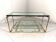 Brass & Bevelled Glass Two Tier Console Table 1970’s
