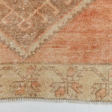 Orange and brown runner rug 78x393cm