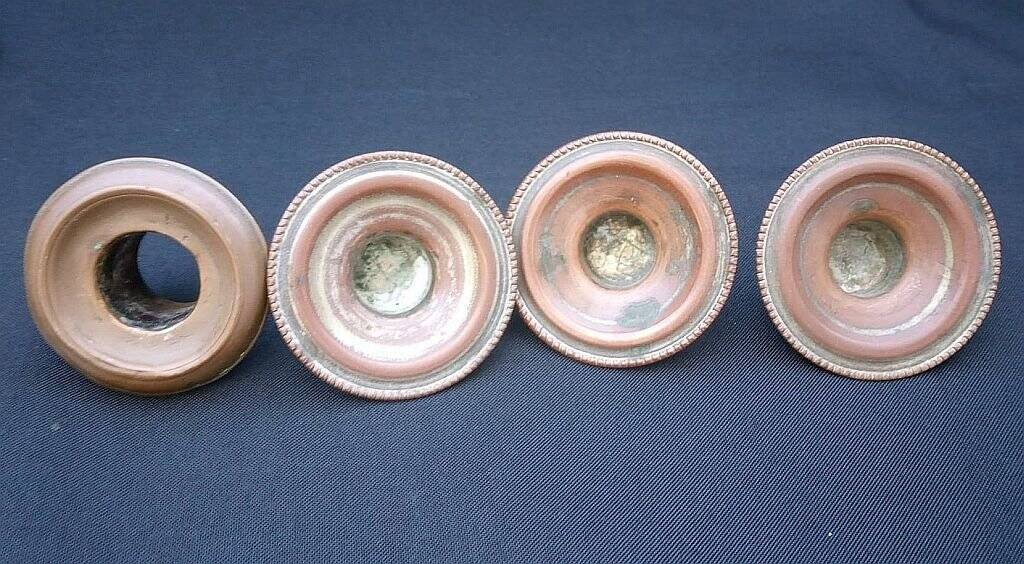 WMF Antique Art Nouveau Candlestick Pair Jugendstil  Germany