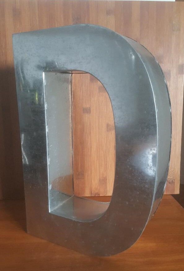 Letter D Metalvetica Seletti 35 cm Industrial style