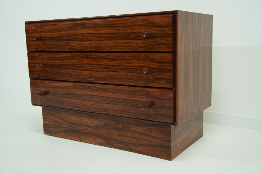 Rosewood chest of drawers 1970s - Scandinavian - design - minimalist